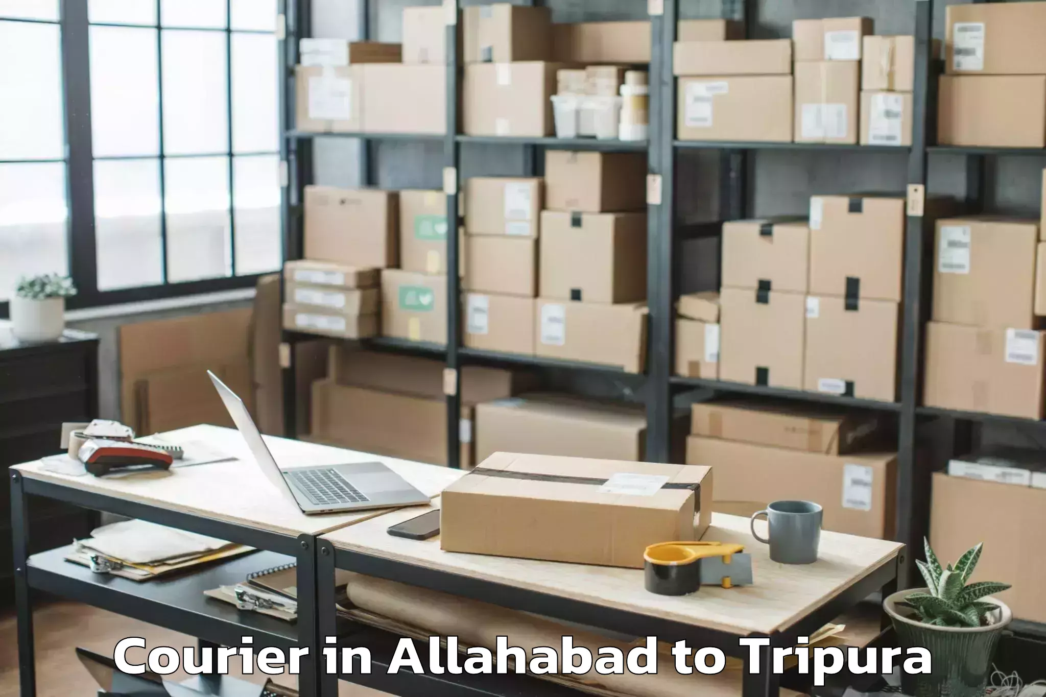 Book Your Allahabad to Kamalpur Airport Ixq Courier Today